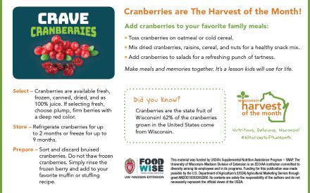 Cranberries Newsletter Insert