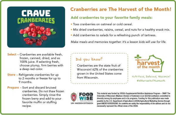 Cranberries Newsletter Insert