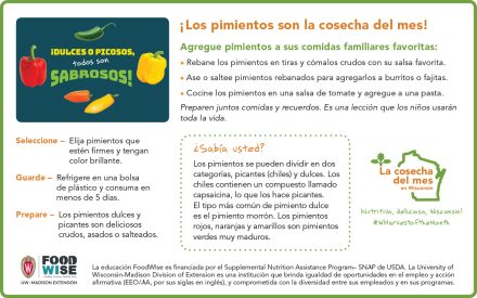 Inserción para el boletín sobre los pimientos 