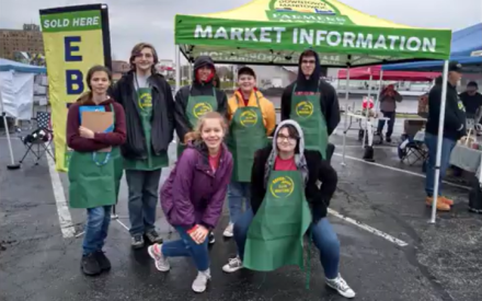 Kids in Adams county at a farmers market