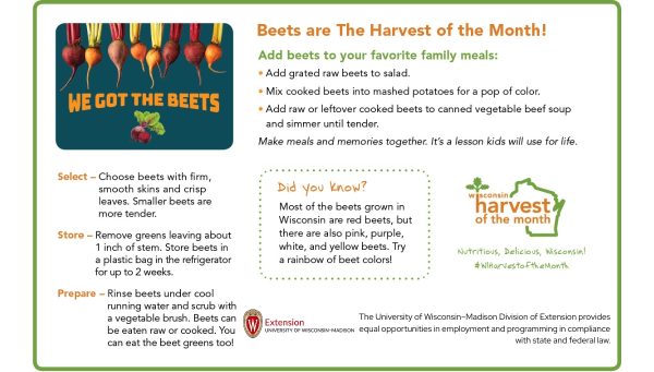 Beets Newsletter Insert