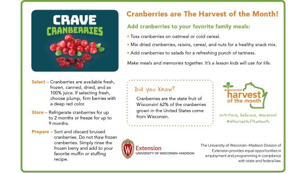 Cranberries Newsletter Insert